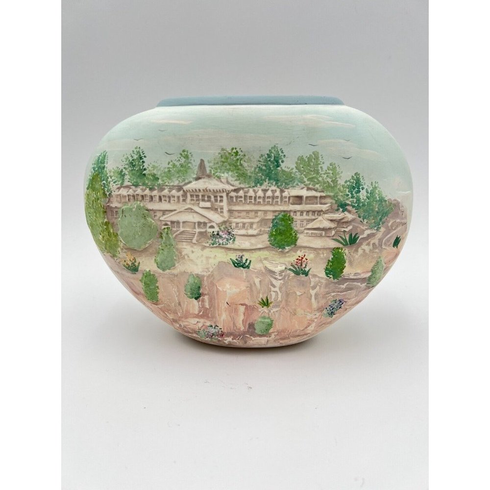 VTG RED LINE STUDIOS 1991 CERAMIC Southwestern Pottery Vase Art